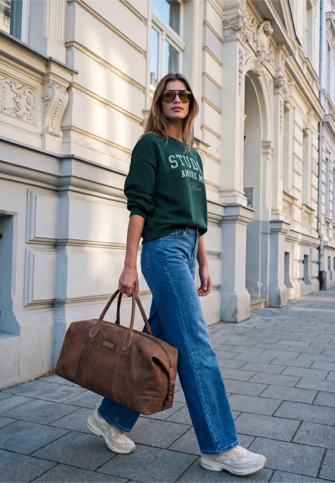 Street One Studio Sweater, Loose Fit - Mossed Green
