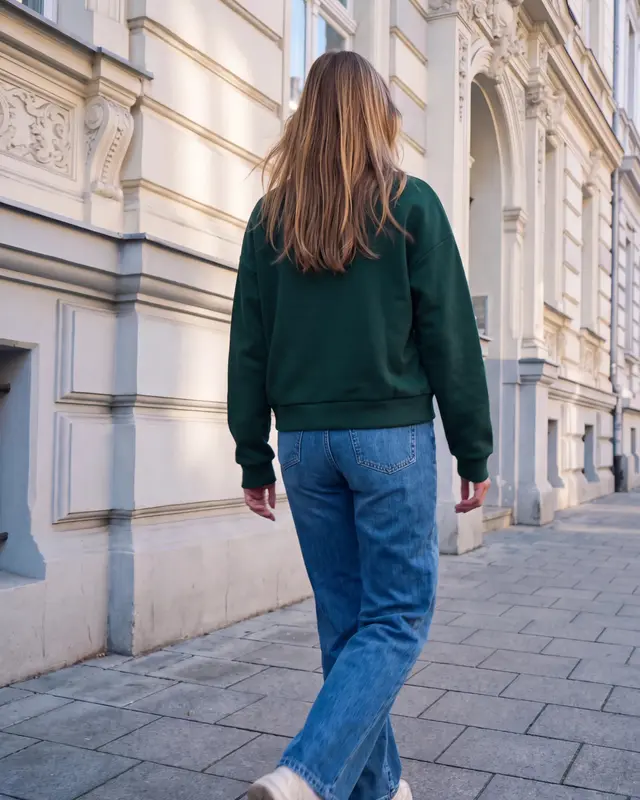 Street One Studio Sweater, Loose Fit - Mossed Green
