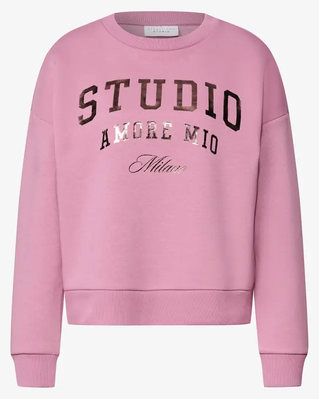 Street One Studio Sweater, Loose Fit - Pearly Rose