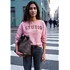 Sweater, Loose Fit - Pearly Rose