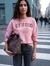 Street One Studio Sweater, Loose Fit - Pearly Rose