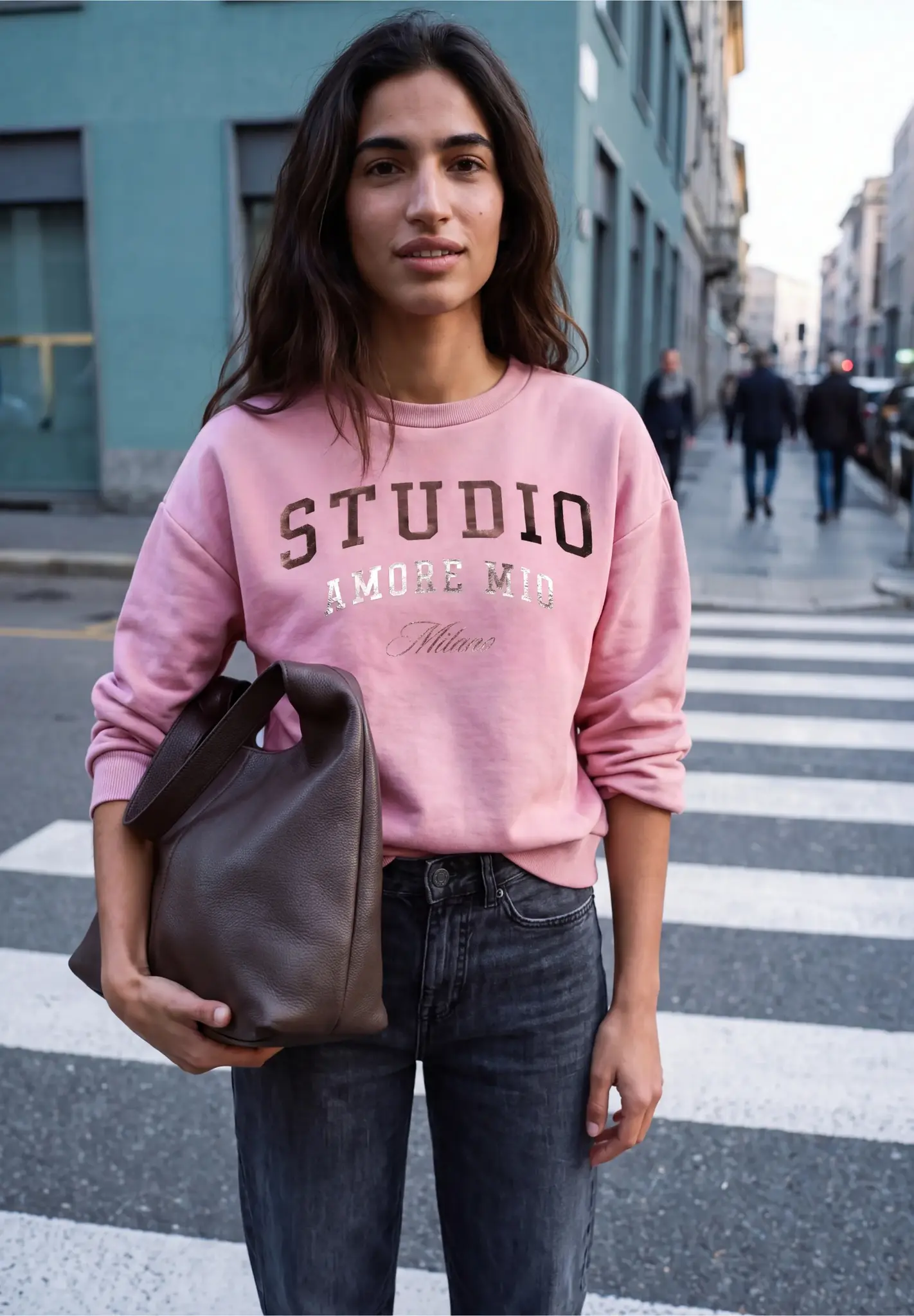 Street One Studio Sweater, Loose Fit - Pearly Rose