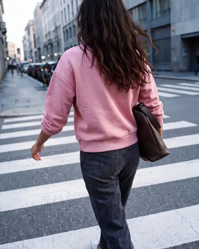 Street One Studio Sweater, Loose Fit - Pearly Rose