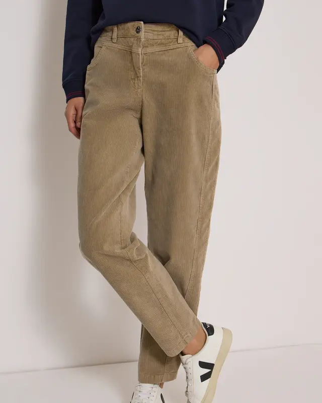 Cecil Barrel Broek Scarlett - Creamy Mocha