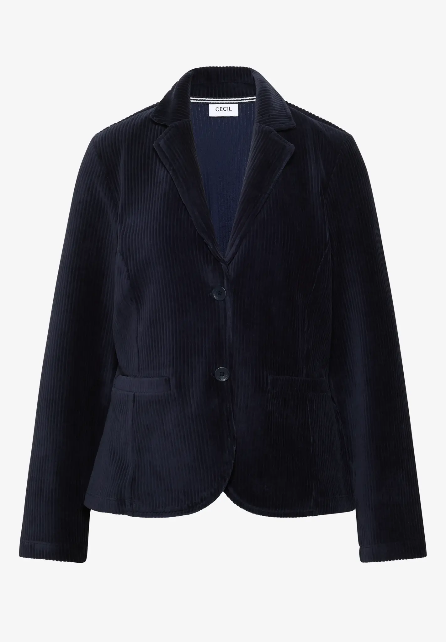 Cecil Jersey Cord Blazer - Urban Dark Blue