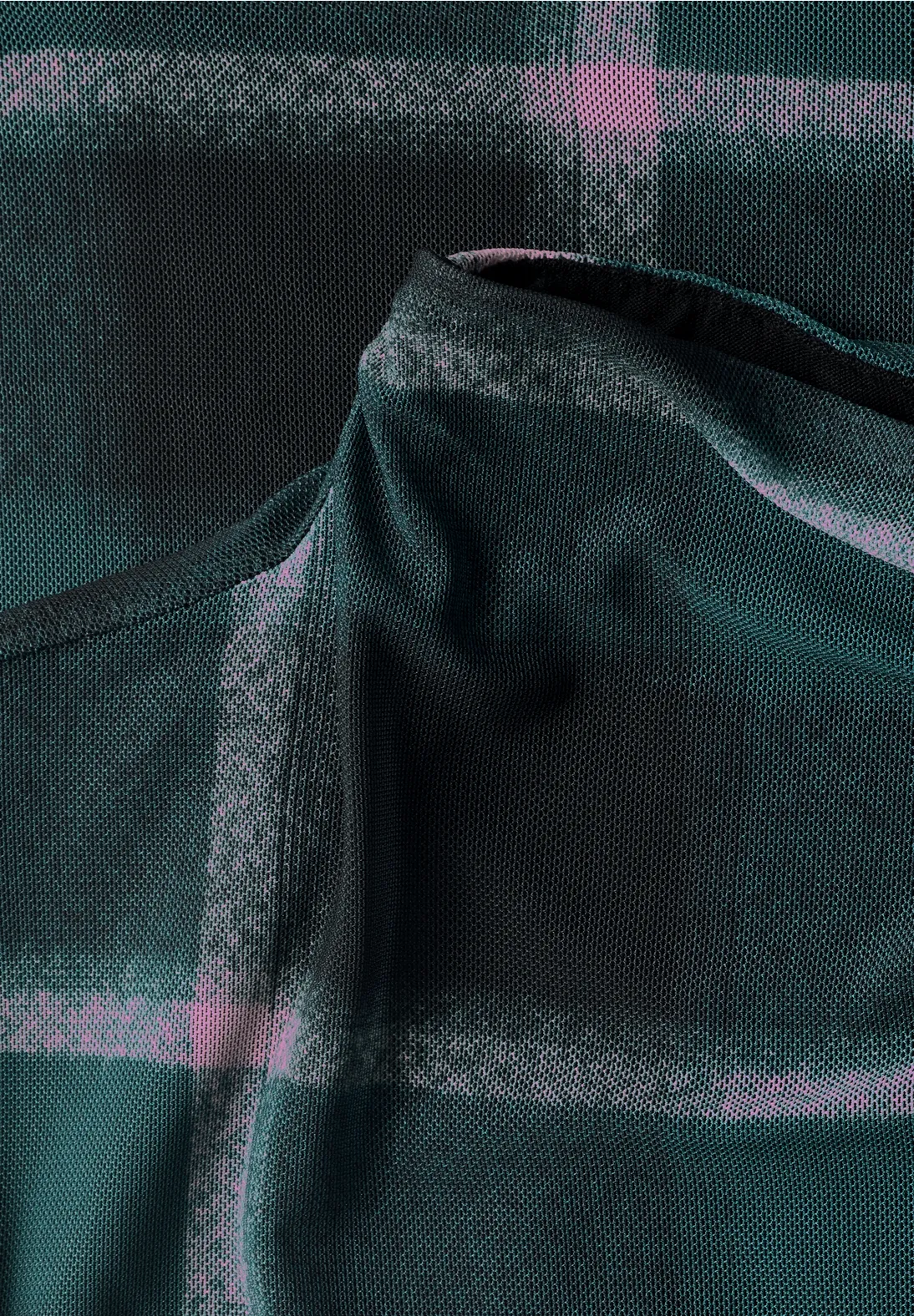 Street One Studio Mesh Shirt with Turtleneck - Pearly Rose