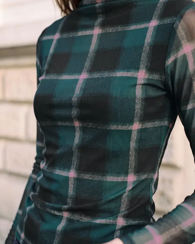 Street One Studio Mesh Shirt met Col - Pearly Rose