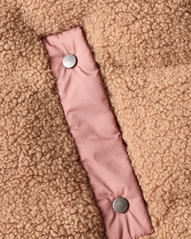 Street One Studio Teddy Jacke mit Kapuze - Honey Brown