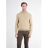 Rollkragen Pullover, Reiner Baumwolle - Gravel Beige Melange