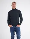 Lerros Rollkragen Pullover, Reiner Baumwolle - Classic Navy
