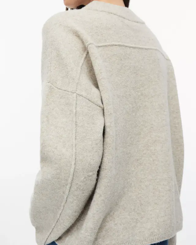S. Oliver Strick Pullover mit Wolle - Beige