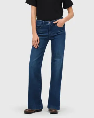 Mac Jeans Dream Wide Authentic Jeans - Cobalt Authentic Wash
