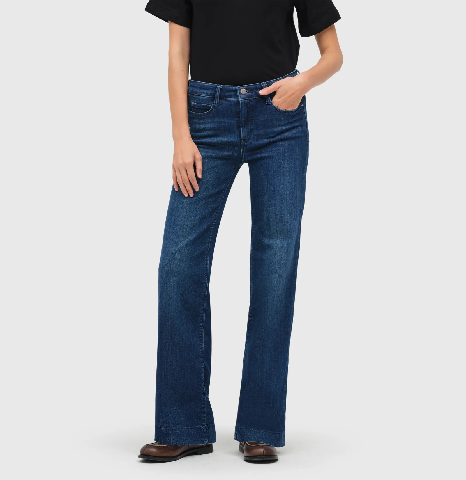 Mac Jeans  Dream Wide Authentic Jeans - Cobalt Authentic Wash