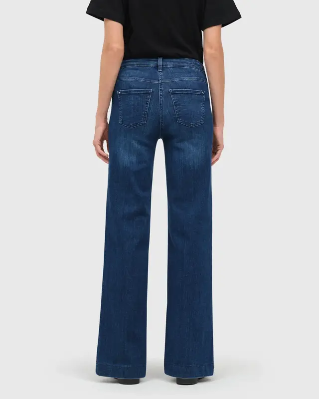 Mac Jeans  Dream Wide Authentic Jeans - Cobalt Authentic Wash