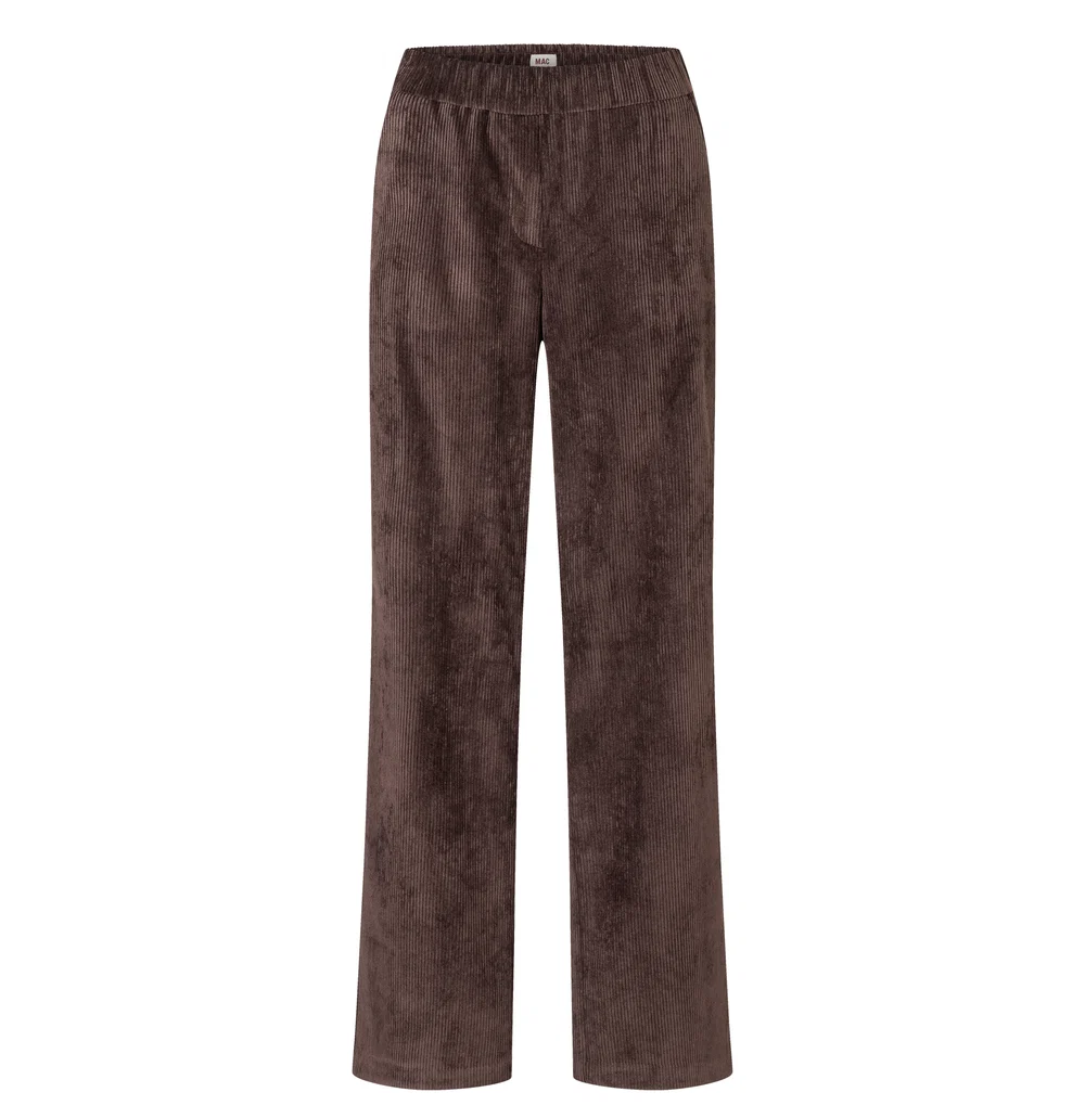 Mac Jeans  Corduroy Broek Chiara - Truffle Brown
