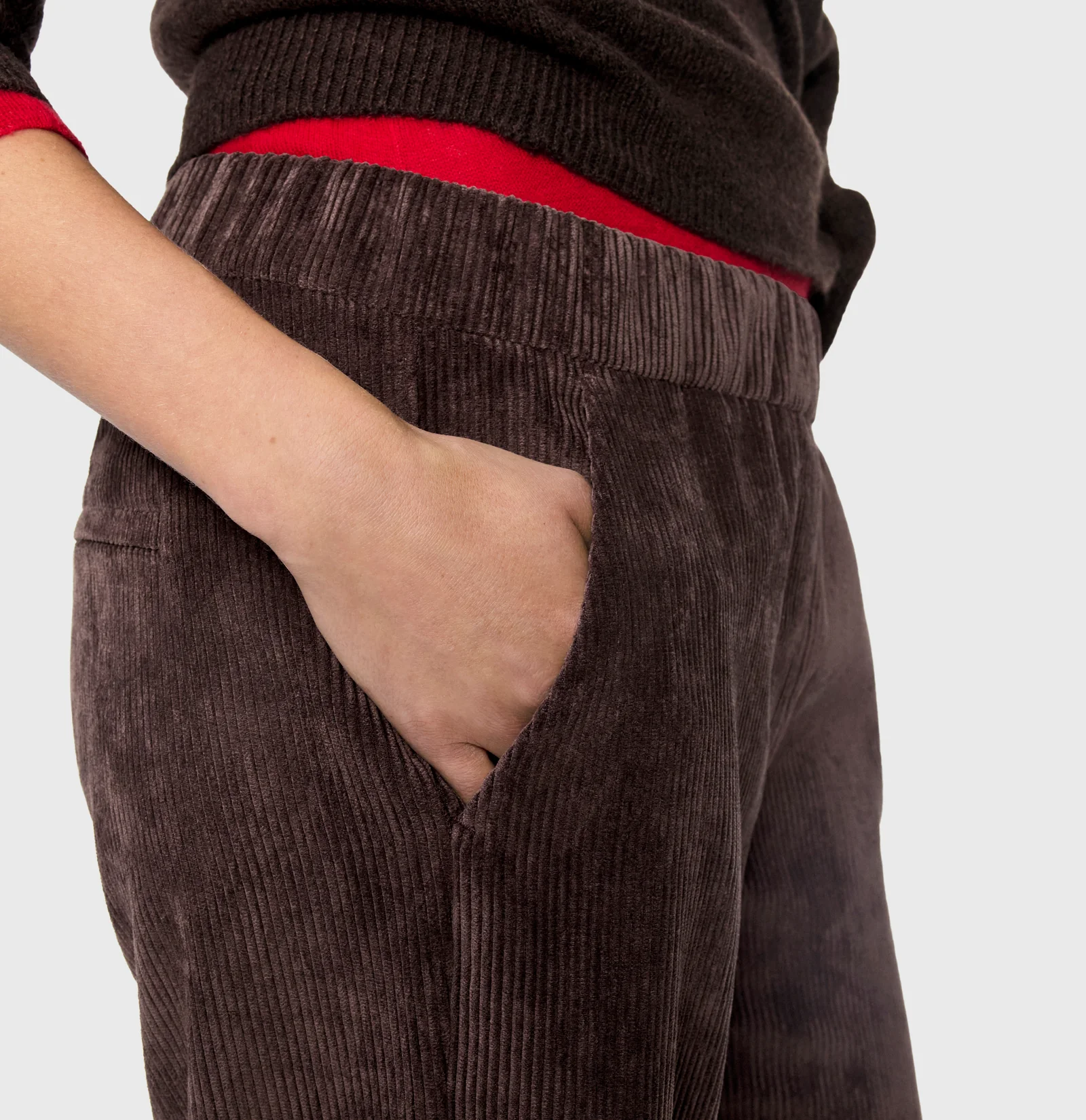 Mac Jeans Cord Hose Chiara - Truffle Brown