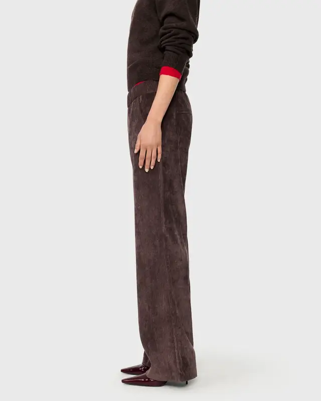 Mac Jeans  Corduroy Pants Chiara - Truffle Brown
