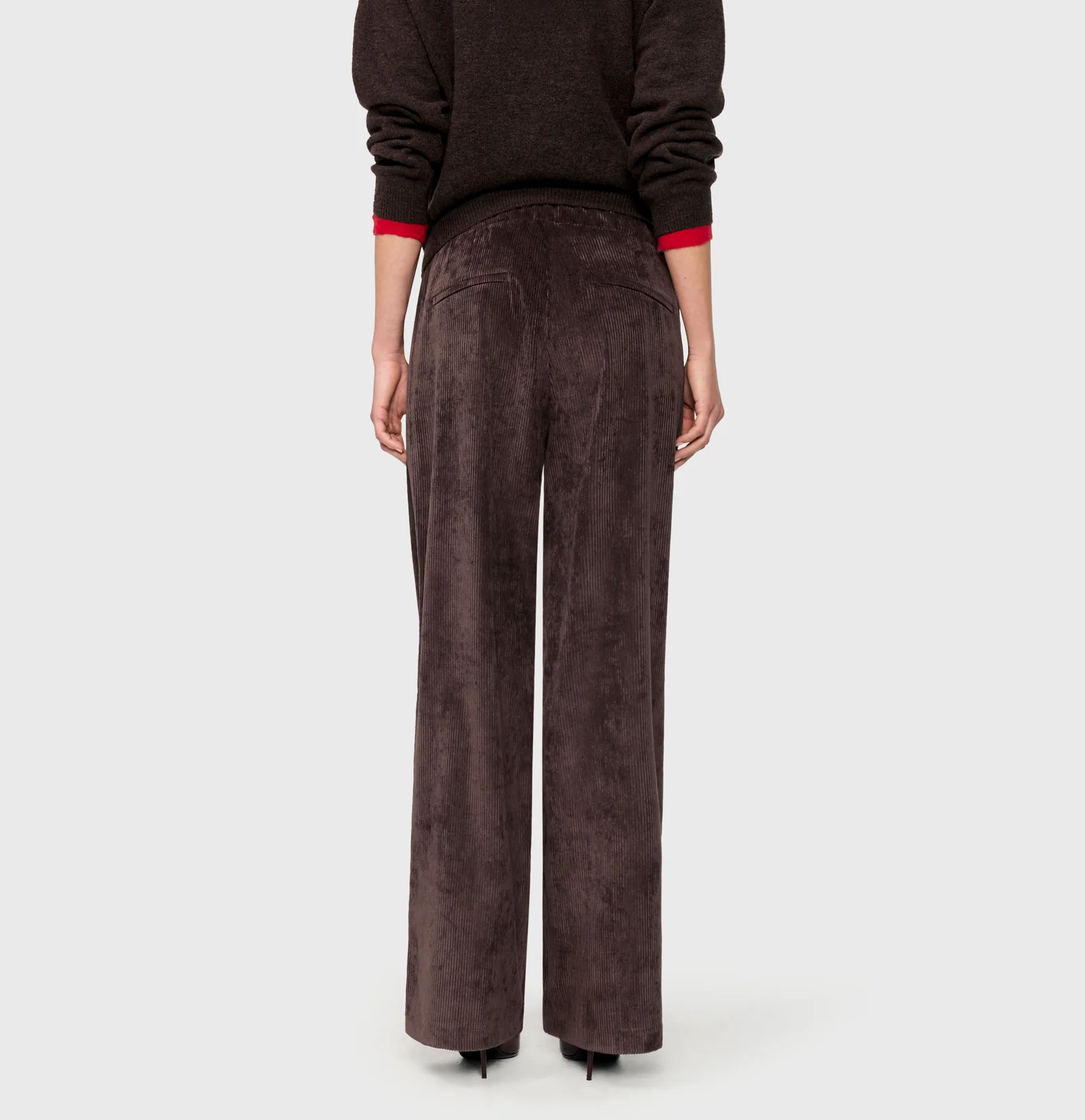 Mac Jeans  Corduroy Broek Chiara - Truffle Brown