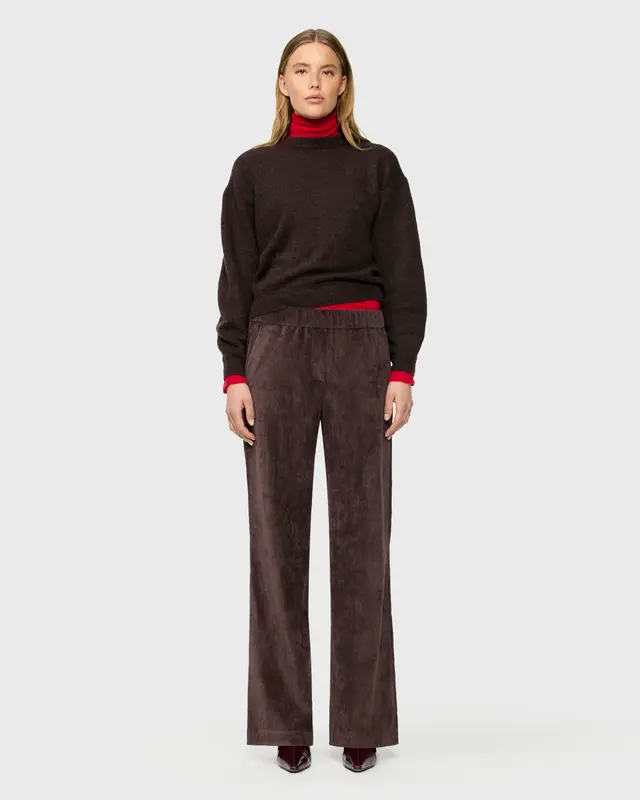 Mac Jeans  Corduroy Broek Chiara - Truffle Brown