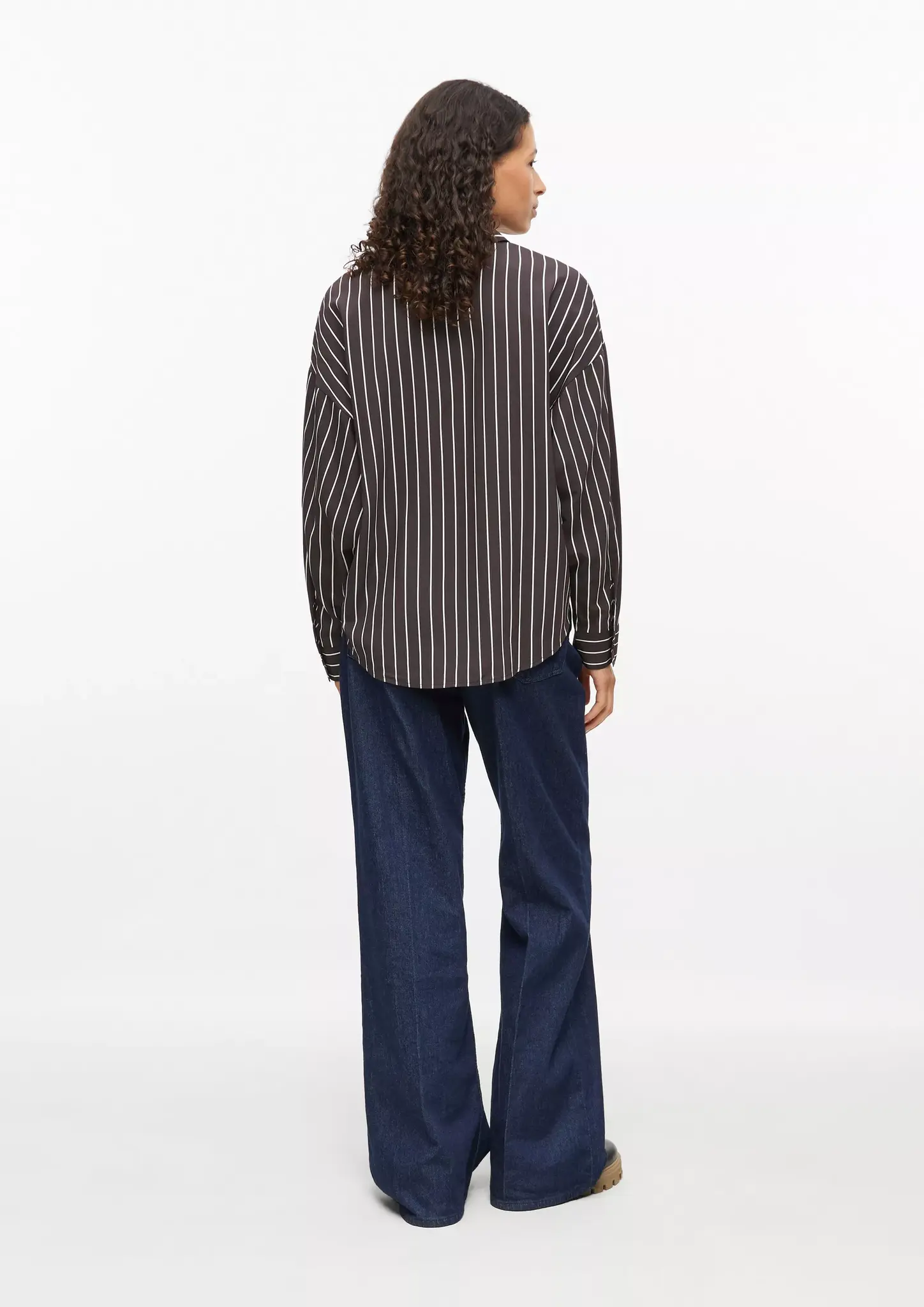 S. Oliver Streep Blouse - Dark Brown