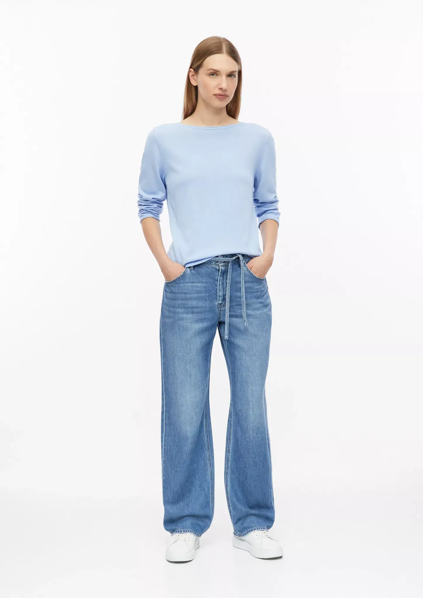 S. Oliver Feinstrick Pullover - Light Blue