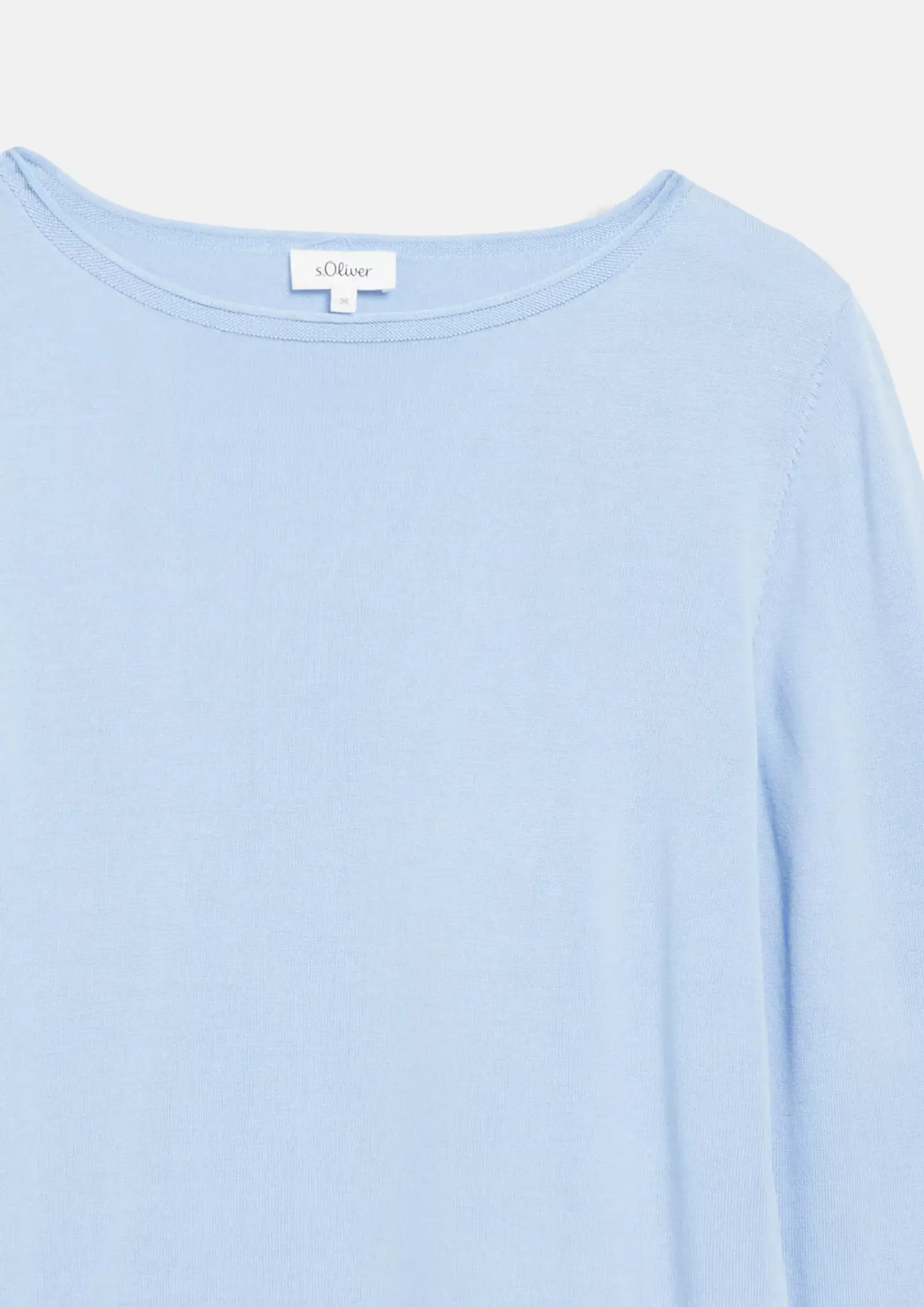 S. Oliver Feinstrick Pullover - Light Blue