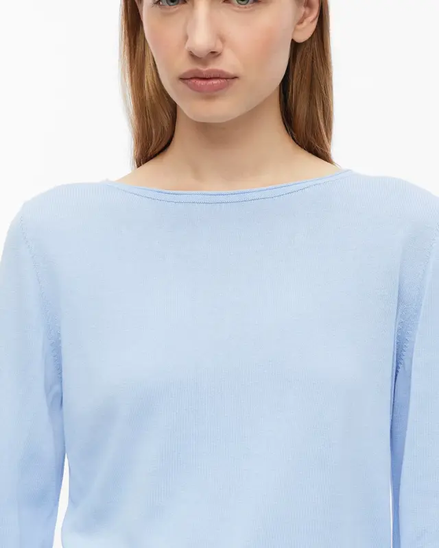 S. Oliver Feinstrick Pullover - Light Blue