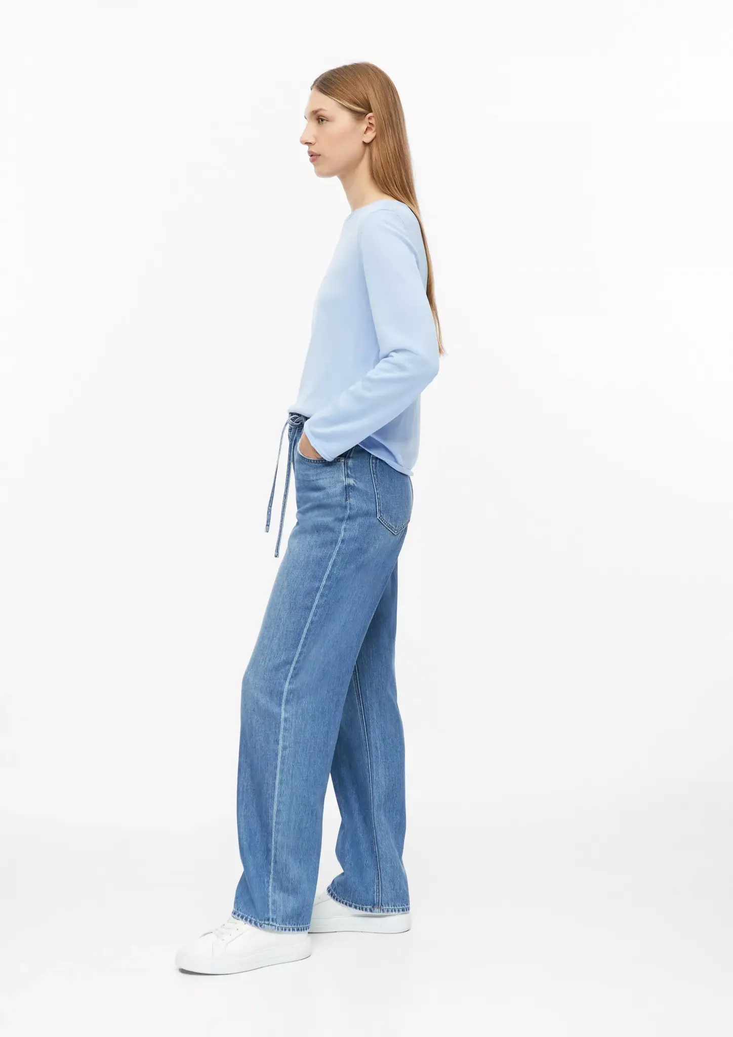 S. Oliver Feinstrick Pullover - Light Blue