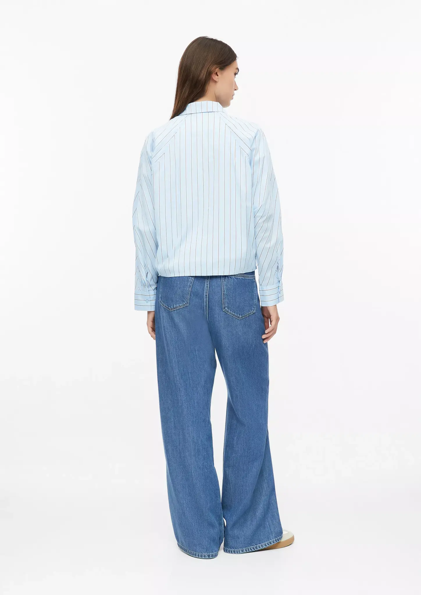 S. Oliver Kurze Bluse - Light Blue