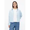 Kurze Bluse - Light Blue