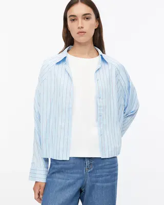 S. Oliver Korte Blouse - Light Blue