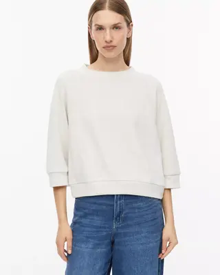 S. Oliver Relaxed Fit Sweatshirt - Light Beige