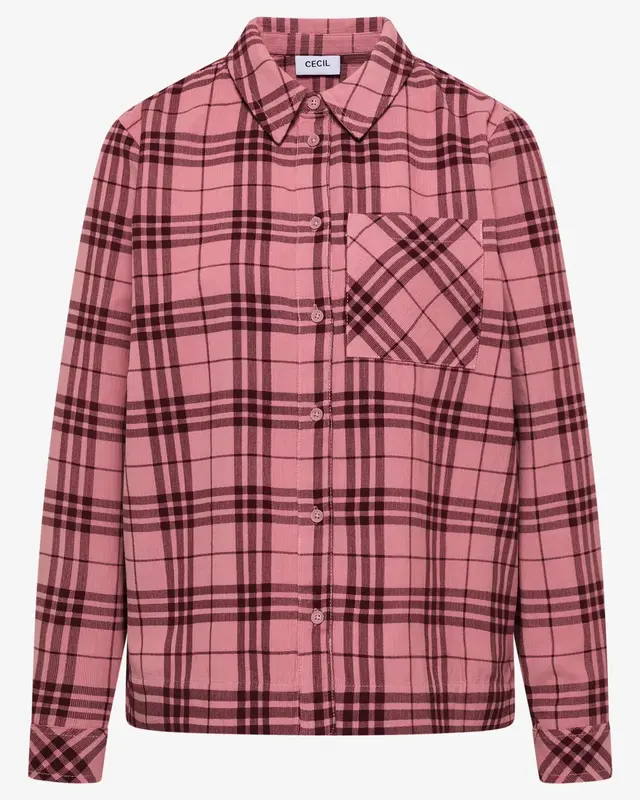 Cecil Langarm Bluse - Velvet Rose