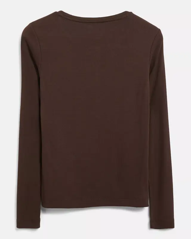 S. Oliver Henley Shirt - Dark Brown