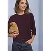 Shirt with Lace Hem - Rustic Rouge