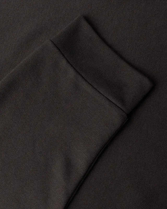 Street One Shirt mit Spitzenbesatz - Black Coffee