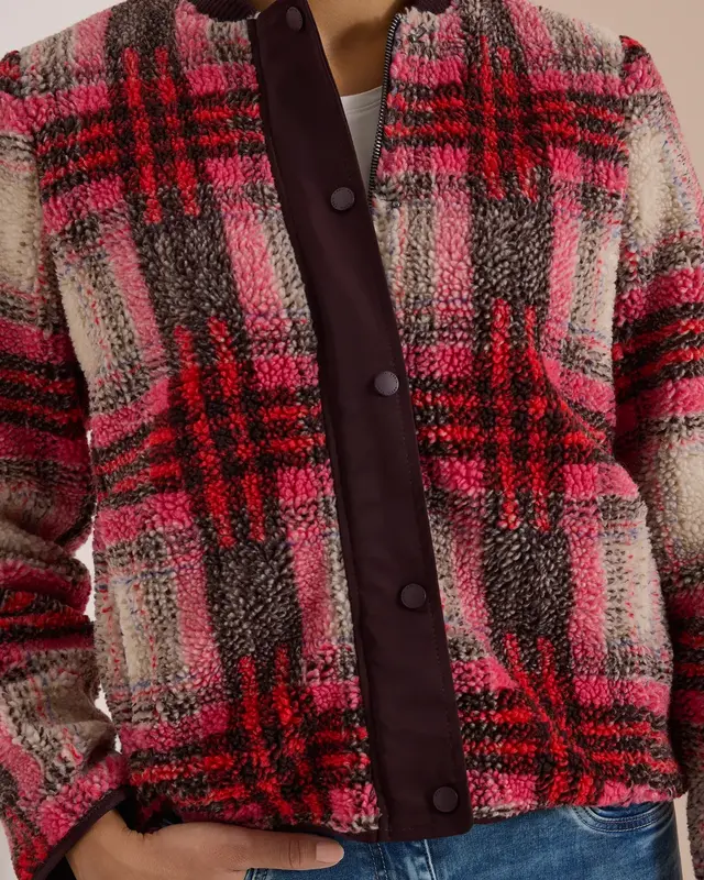 Cecil Teddy Jacke - Berry Red