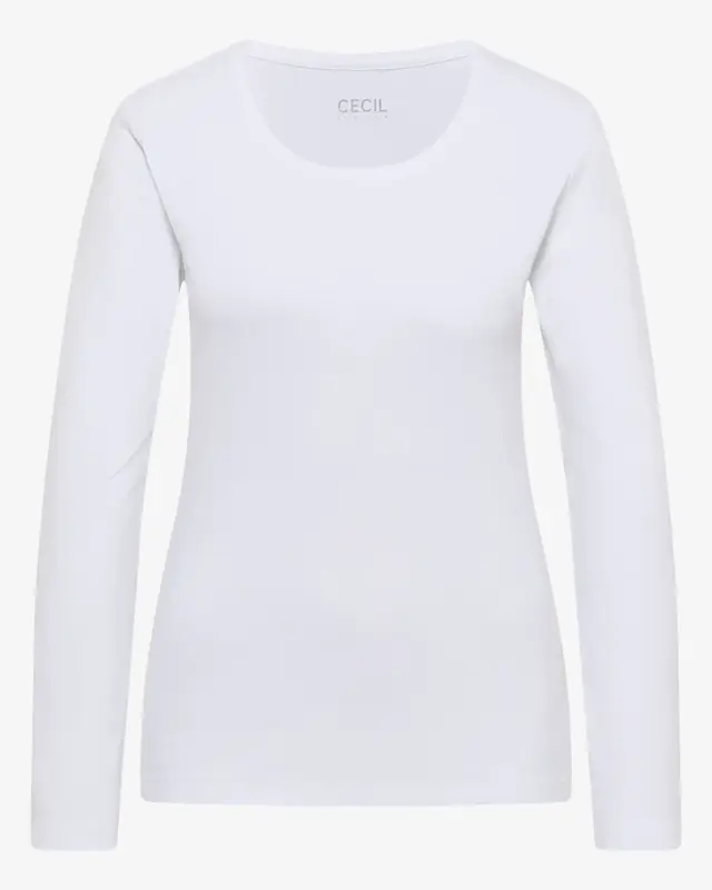 Cecil Basic Shirt Pia - White