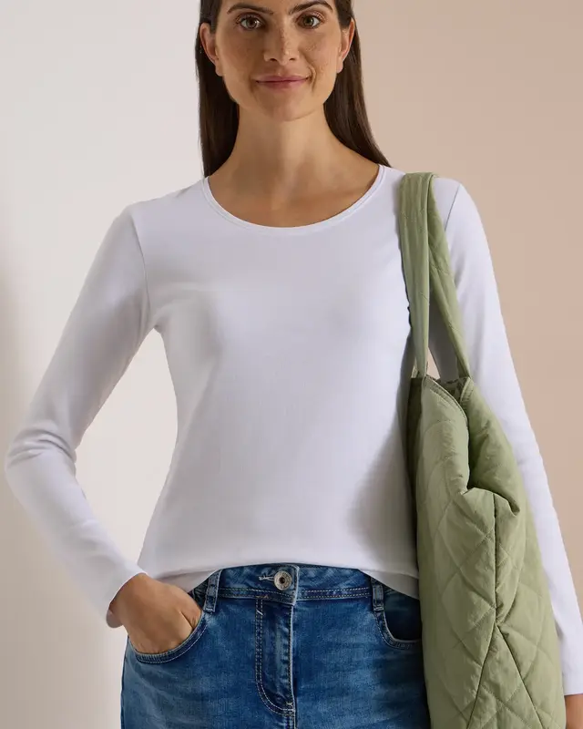 Cecil Basic Shirt Pia - White