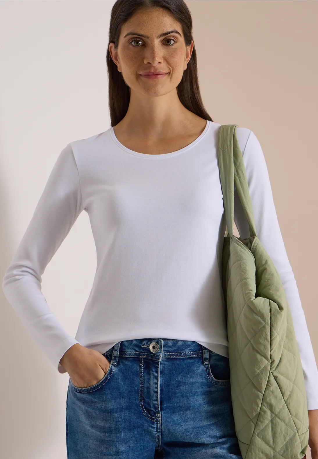 Cecil Basic Shirt Pia - White