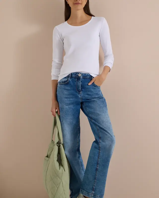 Cecil Basic Shirt Pia - White