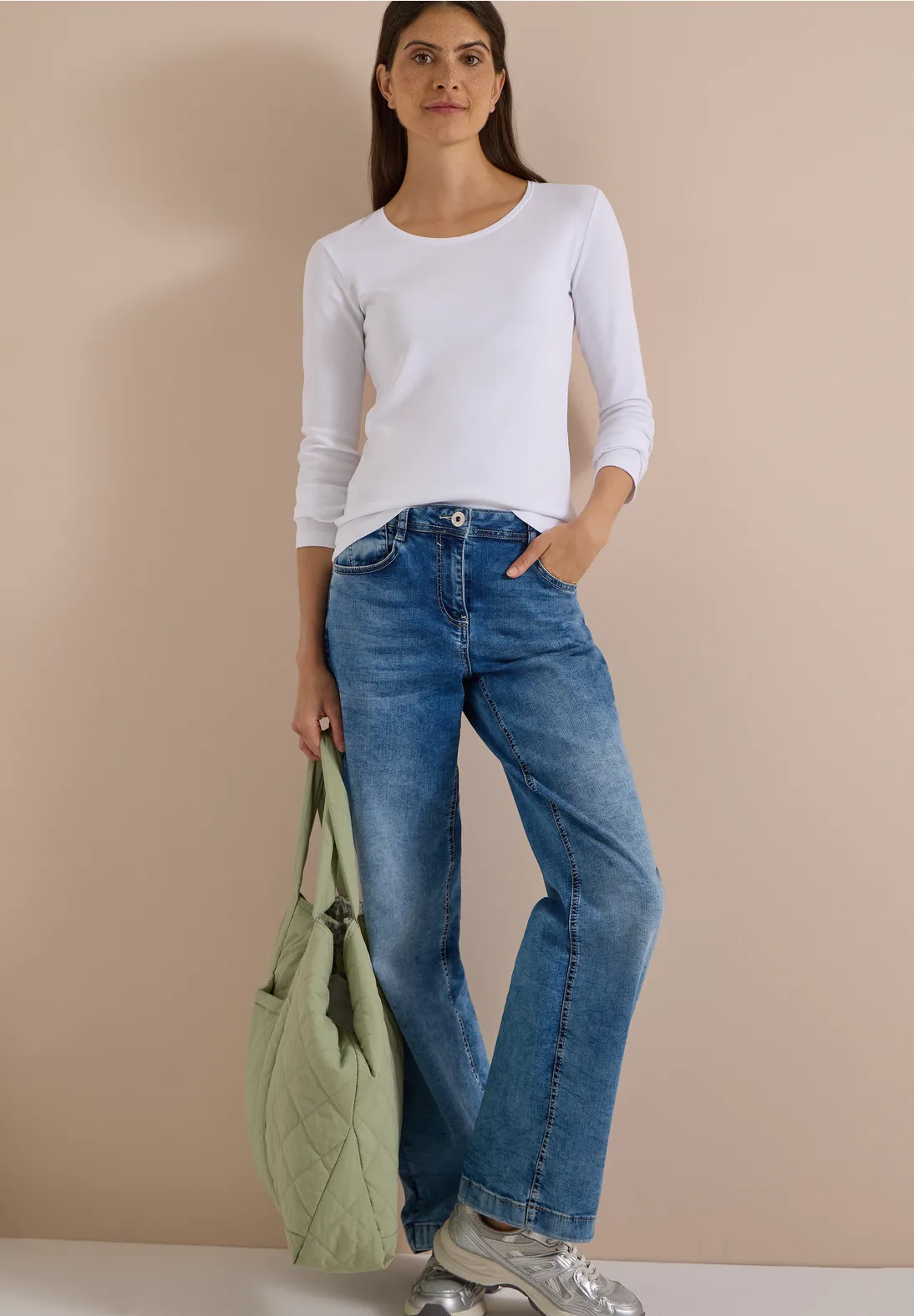Cecil Basic Shirt Pia - White