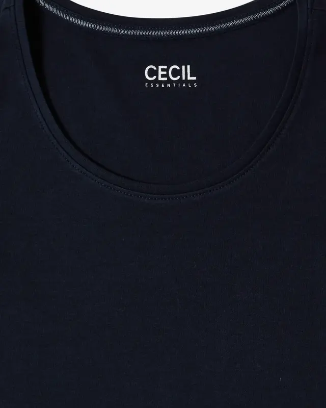 Cecil Basic Shirt Pia - Universal Blue