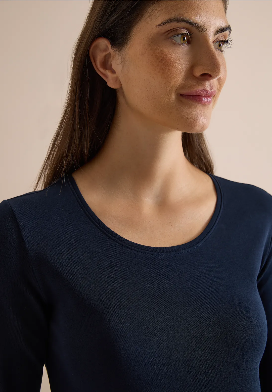 Cecil Basic Shirt Pia - Universal Blue
