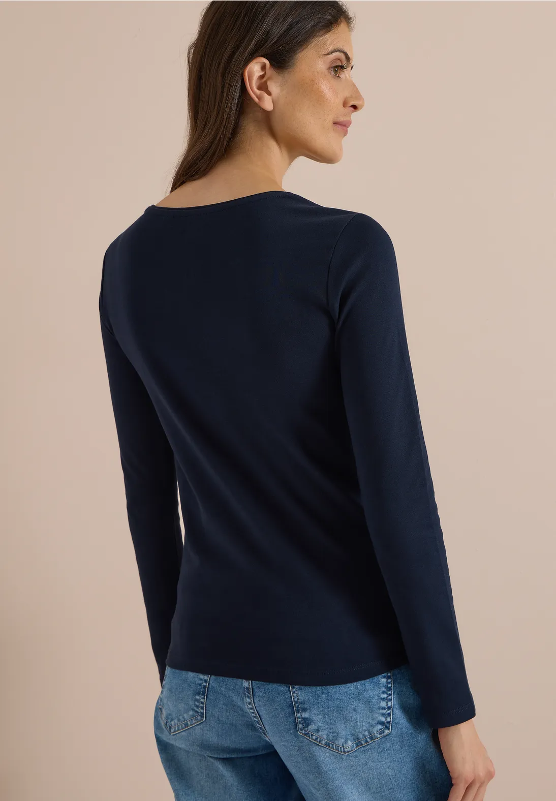Cecil Basic Shirt Pia - Universal Blue
