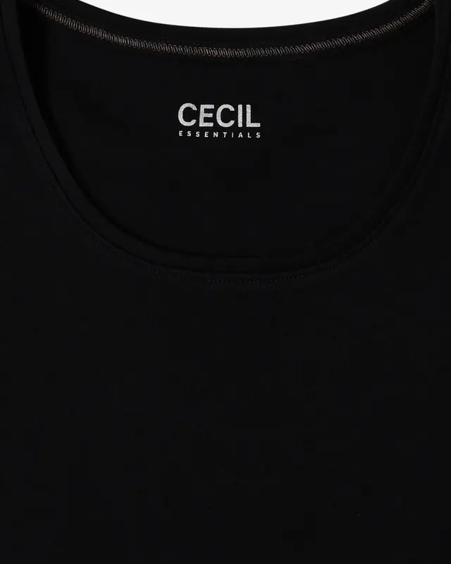 Cecil Basic Shirt Pia - Black
