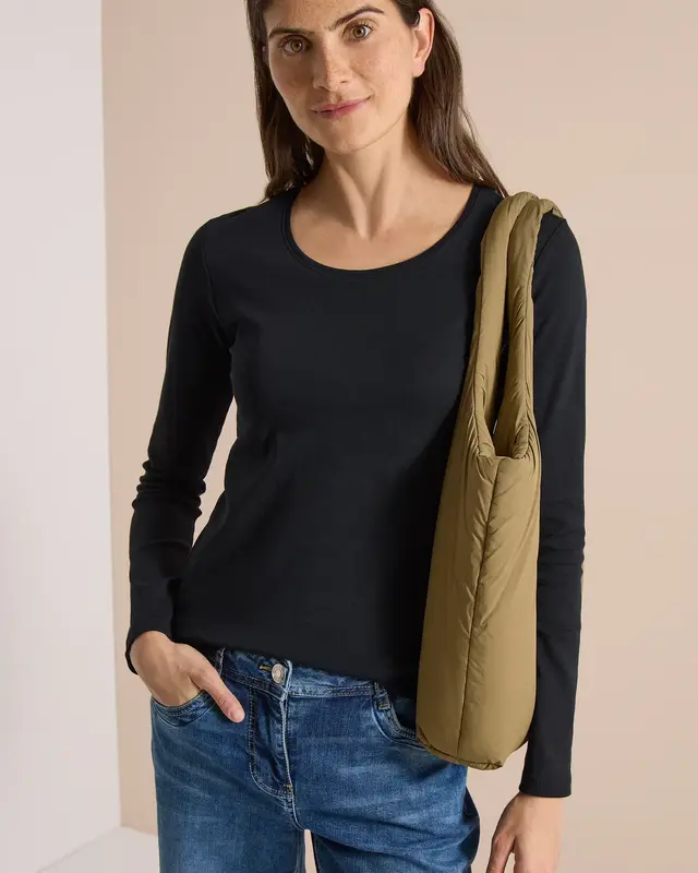 Cecil Basic Shirt Pia - Black