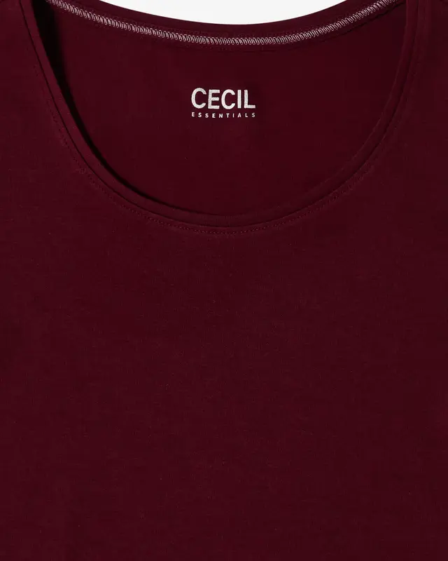 Cecil Basic Shirt Pia - Red Wine