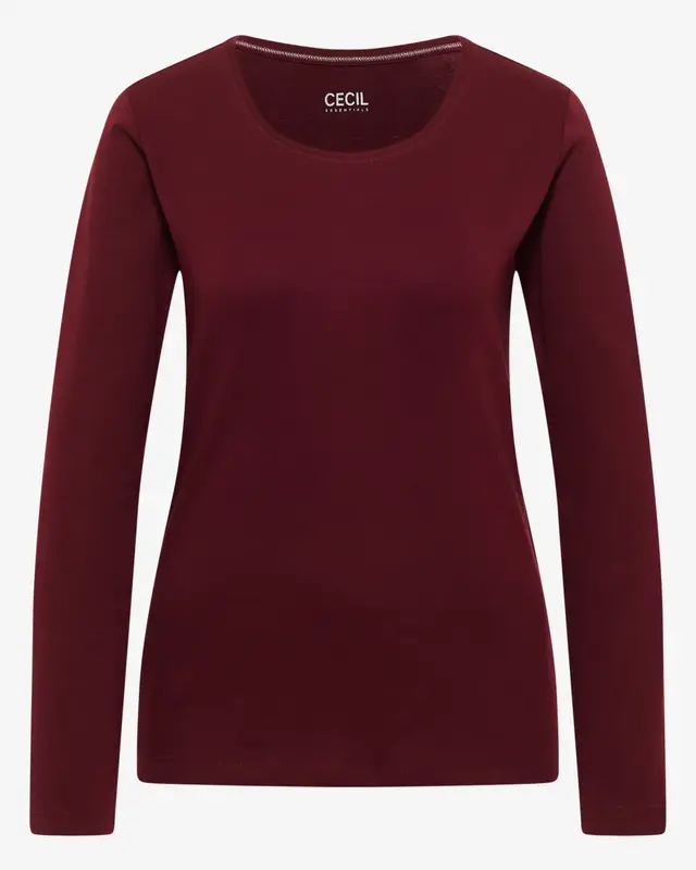 Cecil Basic Shirt Pia - Red Wine