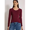 Basic Shirt Pia - Red Wine